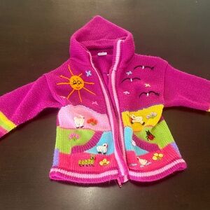 Colorful Knit Children's Hoodie